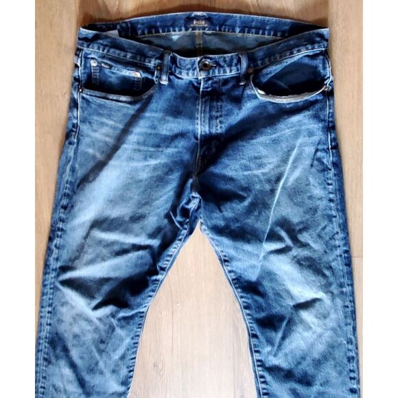 VTG Jeans Polo Ralph Lauren The Classic 36x30 Button & Zip Medium Wash Denim - Picture 6 of 11